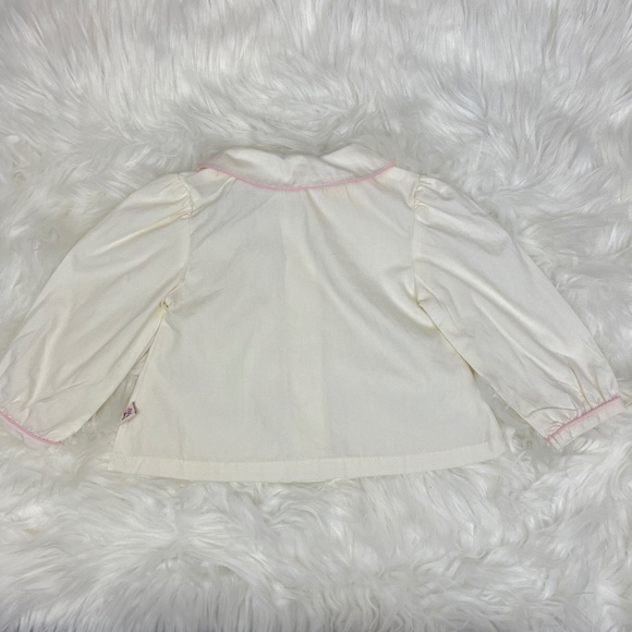 NWT Vintage Deadstock McBaby Baby Girls' Button Down Top Sz 6-9M - Picture 2 of 6
